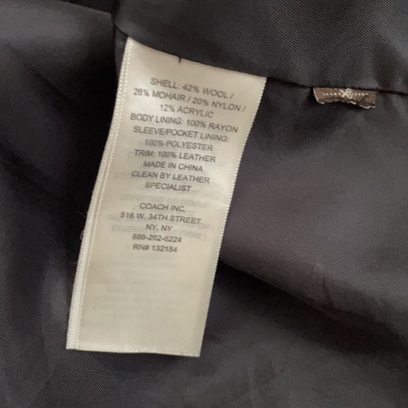 Unique one-of-a-kind coach wool and mohair coat🥰 - Picture 7 of 7